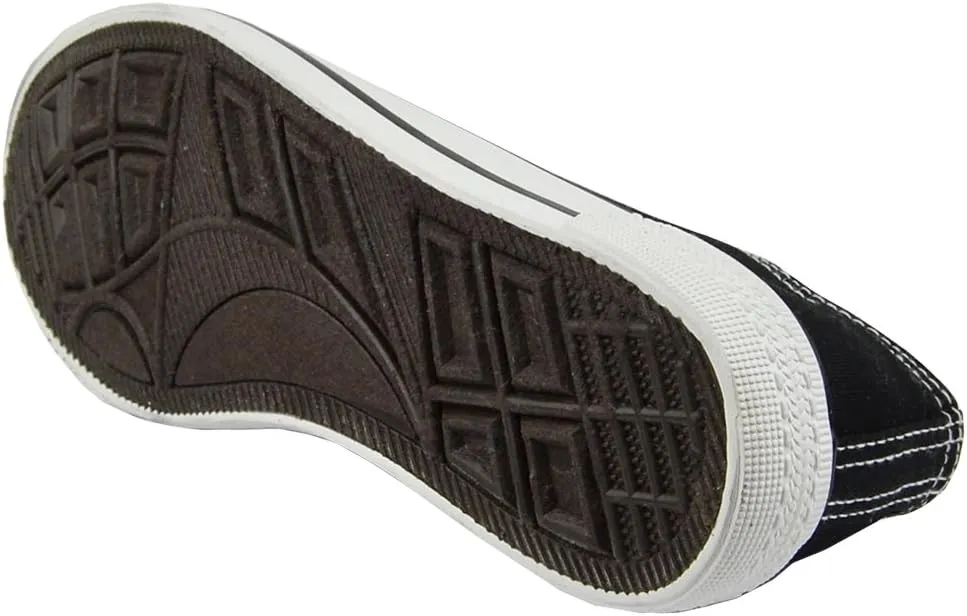 Womens Flat Shoes Canvas Lace Up Casual Comfort Shoes Black