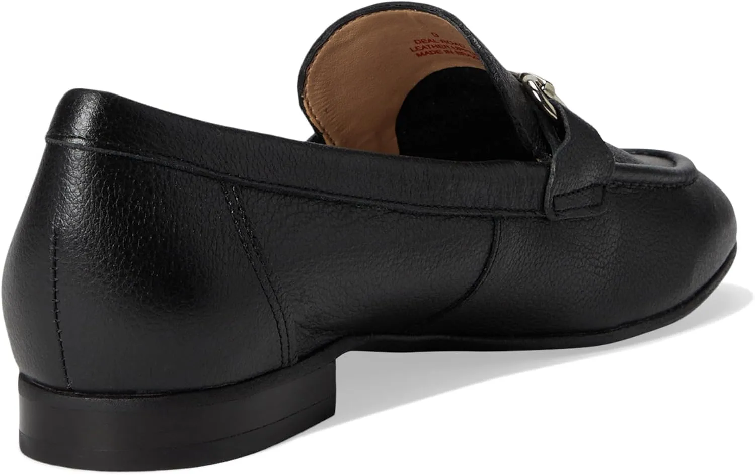 Womens Genuine Leather Comfort Slip On Buckle Dress Loafer