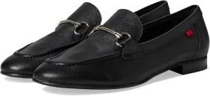 Womens Genuine Leather Comfort Slip On Buckle Dress Loafer