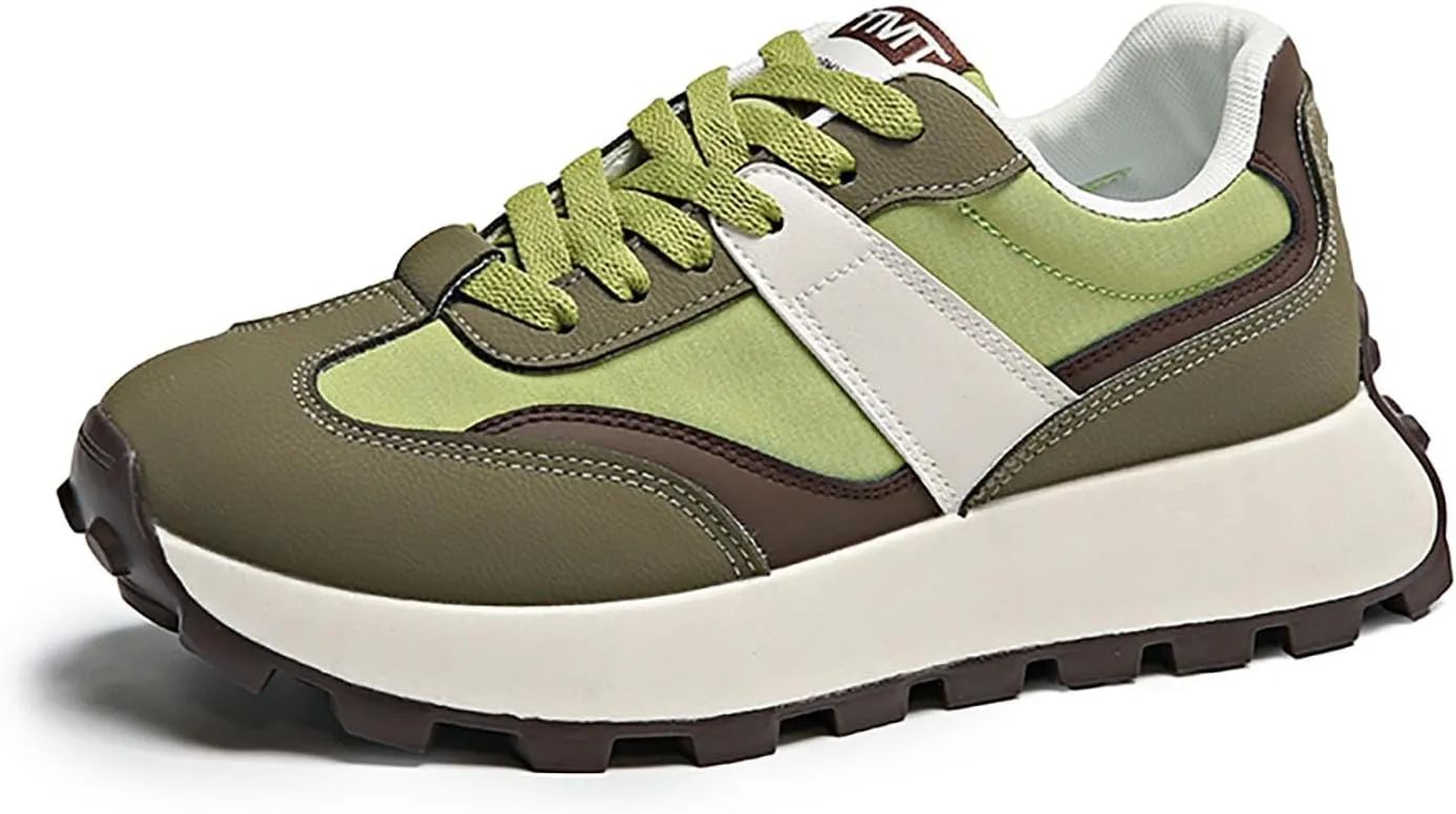 Women's Mesh Platform Cushioning Running Sneakers,Orthopedic Non-Slip Walking Jogging Basketball Shoes,for Gym Yoga Tennis