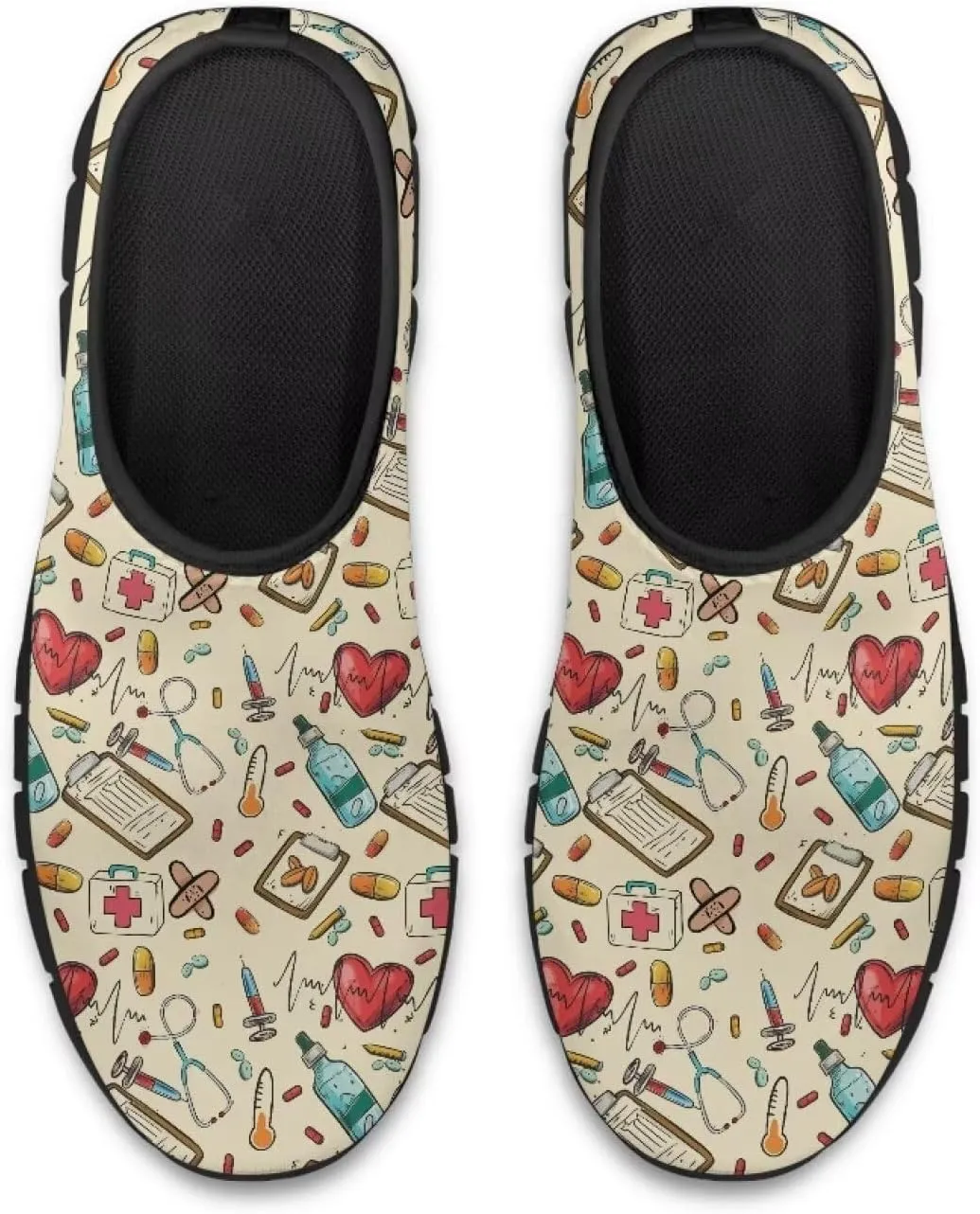 Women's Nurse Slip On Shoes Low-Cut Comfortable Casual Walking Flat Loafers Outdoor Non Slip Sports Running Sneakers