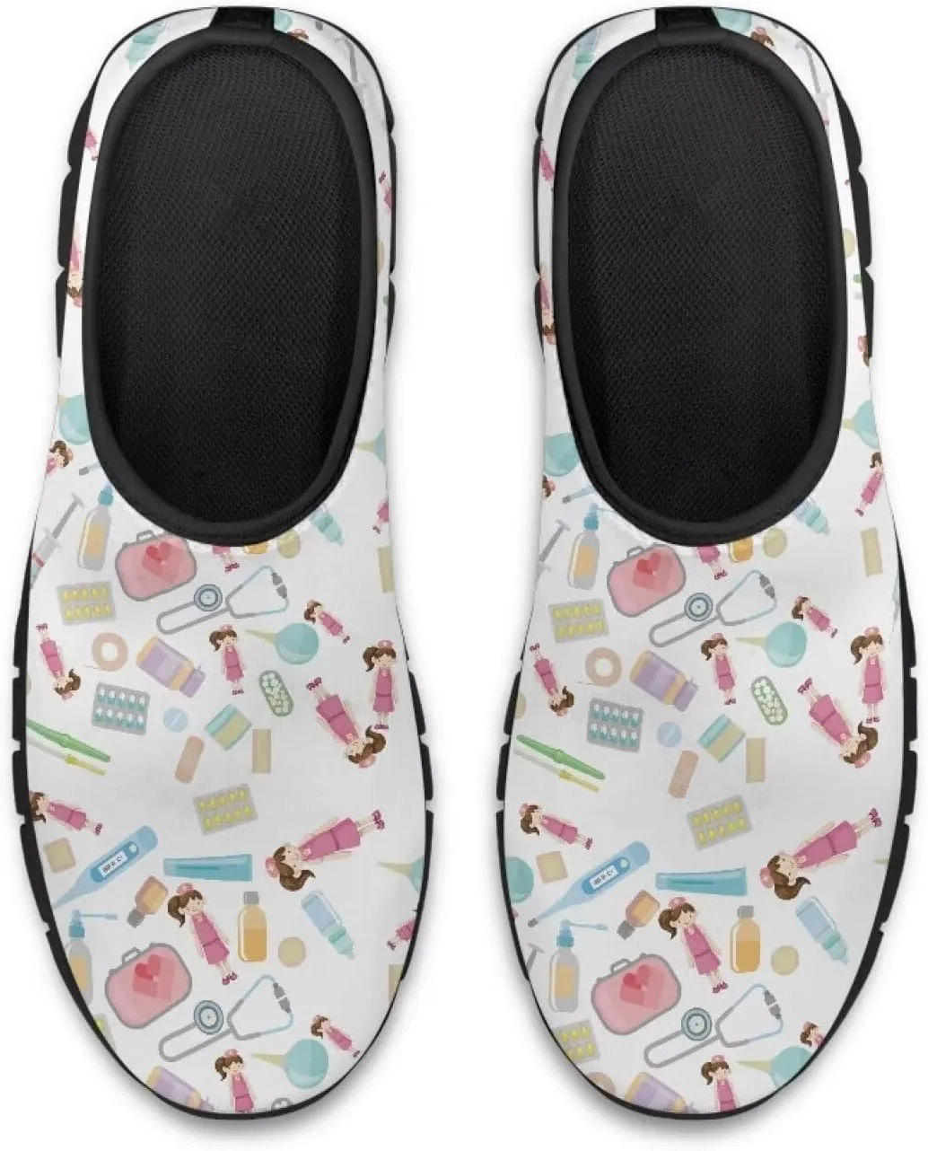 Women's Nurse Slip On Shoes Low-Cut Comfortable Casual Walking Flat Loafers Outdoor Non Slip Sports Running Sneakers
