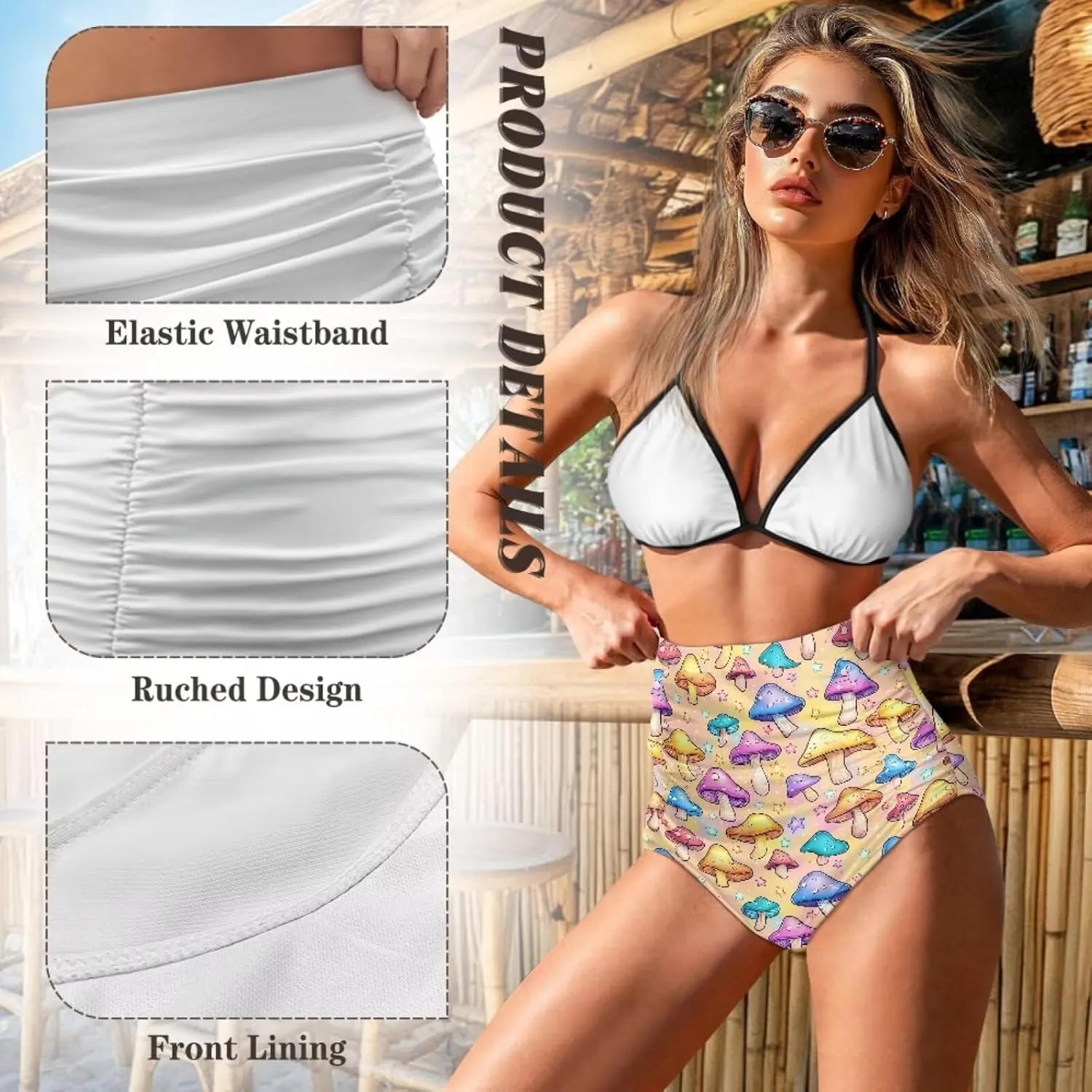 Women's Romantic Swim Shorts Comfortable Feel - Trendy Design for Beach Party & Summer Relaxation