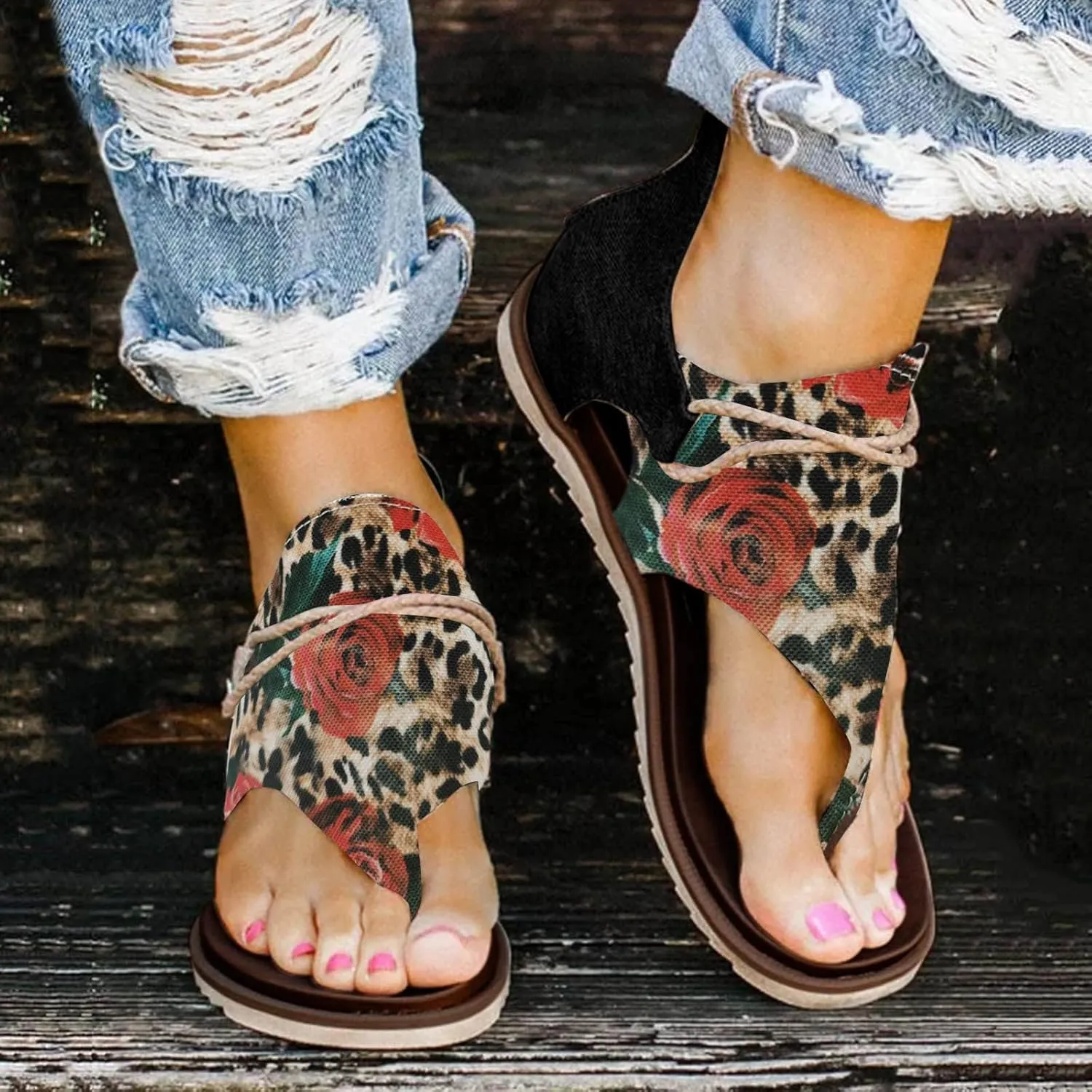 Yoga Mat Comfortable Flat Sandal for Women Minimalist Summer Casual Cool Shoes Fashion Bow Flats for Women