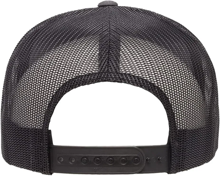 Yupoong 5-Panel YP Classic Trucker Cap | High Profile Flat Visor Snapback | OSFM | Bulk Packs Available